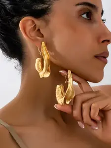 Women's Geometric Teardrop Statement Earrings, Perfect for Daily Wear, Party & Vacation Accessories, Stylish Jewelry for Her