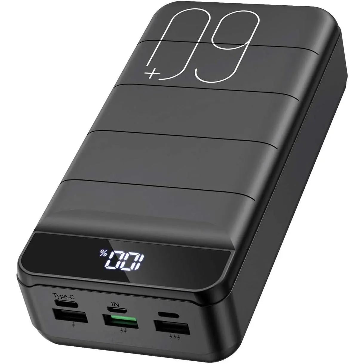 Portable Charger Power Bank 60000mAh 22.5W USB C Fast Charging Battery Bank with 4 Outputs & 3 Inputs LED Display Huge Capacity External Battery Bank LED Display for iphone, Samsung, Google etc