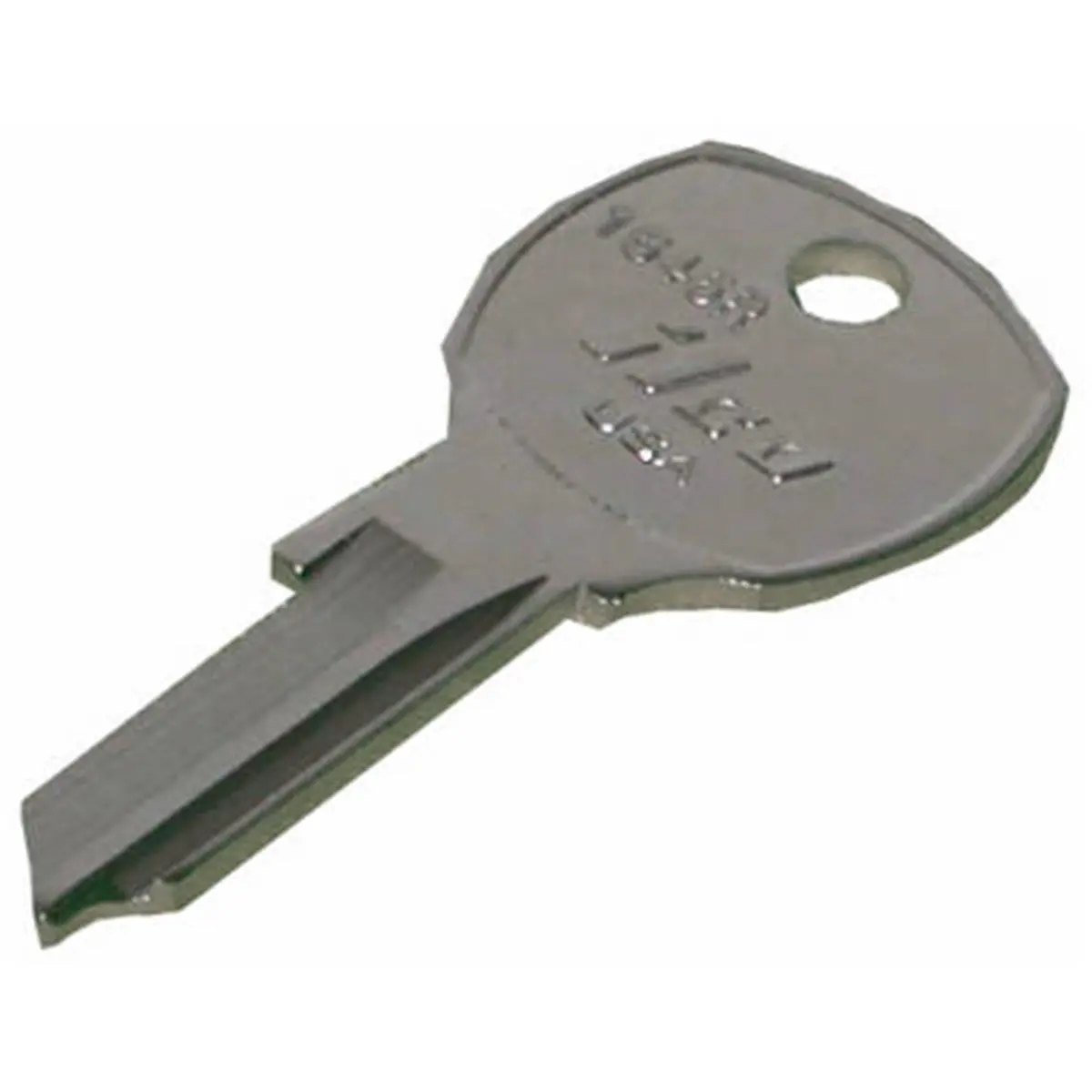212 MAIN Kaba 1646R Reverse Profile Metal Key Blank - Ilco Nickel-Plated Brass, 2.01x0.09x0.09 in, USPS Mailbox Compatible, Pack of 10
