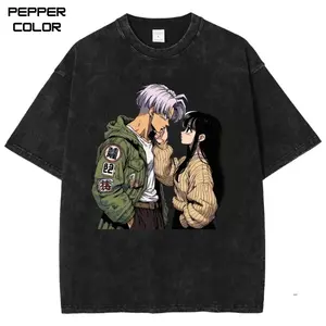 Trunks and Mai Couple Graphic T-shirt, DBZ Shirt, Vintage Anime Streetwear Tee, Manga shirt, Unisex Menswear Womenswear Top, Trending, All Size, Gift for Anime Lovers