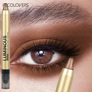 Highlighting Eyeshadow, Eye makeup color pearlescent pen high light stick rotating shadow matte waterproof sweat proof not easy to smudge color makeup