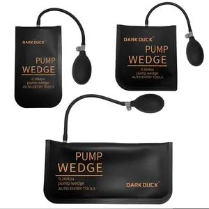 3pc Auto Air Wedge Pump Kit, Inflatable Airbag for Car Door Repair, Emergency Unlock, Window Glass Installation Tool Set, Car Repair Tools