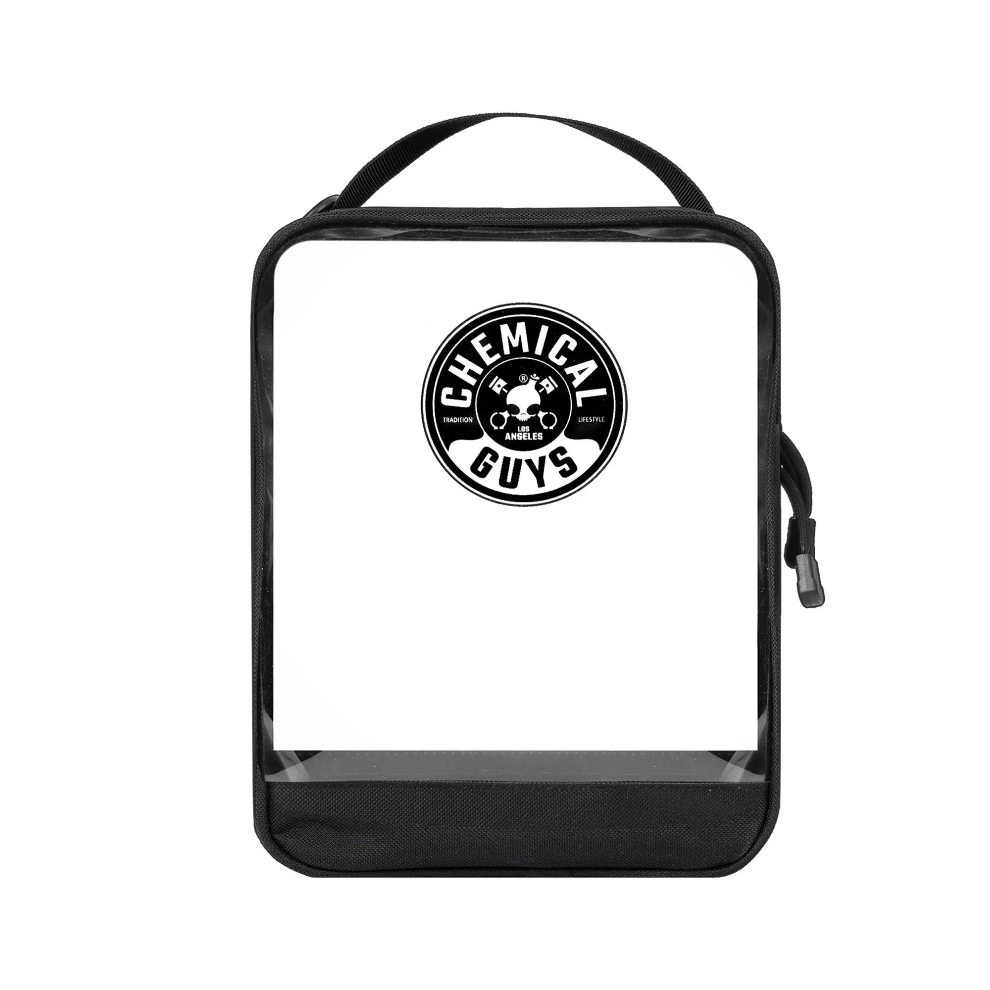 Chemical Guys Compact Portable Zipper Organizer Bag - Automotive Trunk Detailing Storage, Pro-Style Travel Accessory, Durable Car Interior Stowing Solution, Logo Print Packing Organizer