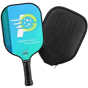 Pickleball Paddles | USAPA Approved | Graphite Carbon/Fiberglass Face with Polypropylene Honeycomb Core | Lightweight Pickleball Paddles Set of 2 Rackets, 4 Balls and 1 Carry Bag