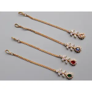 April Dainty Gold Diamond Maang tikka