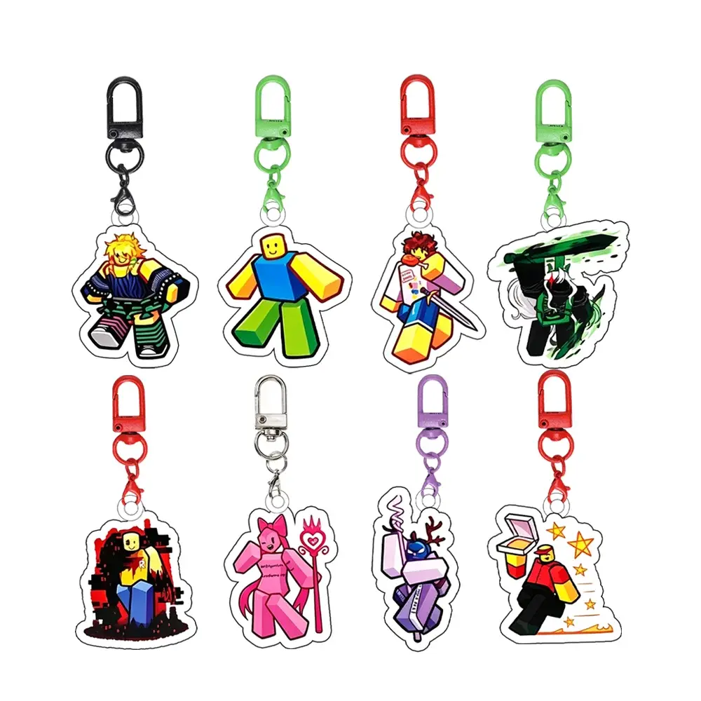 Roblox Forsaken 1x1x1x1 Acrylic Keychain, Eliot, 007n7, Two Time, Chance & John Doe Game Characters, Bag Charm, Gift for Fans