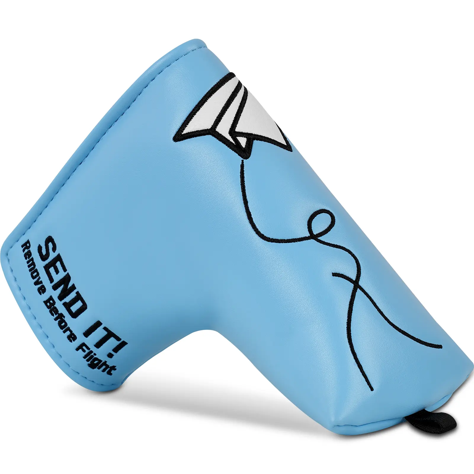 Craftsman Golf Airplane Print Putter Covers - Blue Blade and Mallet Styles, Golf Accessories for Putter Protection, Snug Fit, Playful Look, Two-Pieces