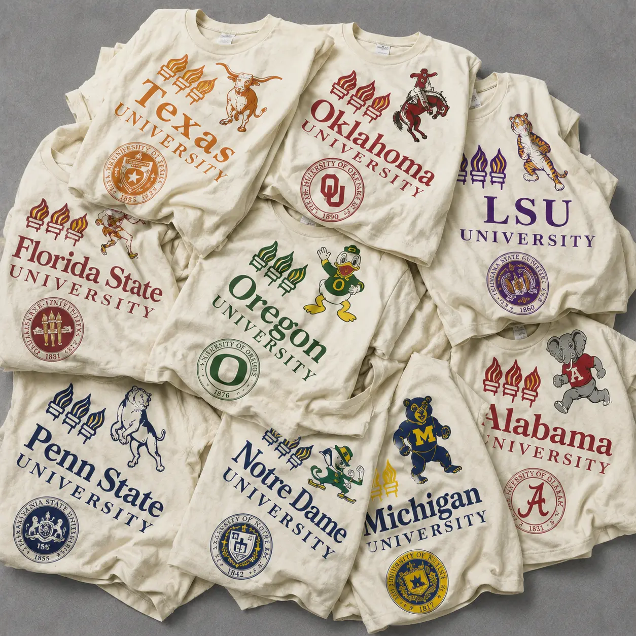 Vintage College University Logo T Shirt Retro Campus Graphic Tee Distressed Collegiate Spirit Shirt Football Fan Gift Alumni Apparel Classic Game Day Unisex Tee for Men Women