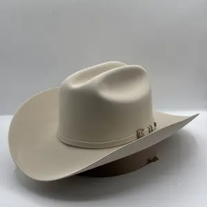 Larry Mahan 500x Talla 7 1/4 Beaver Hat with 4-inch Brim Width and Silver Belly Color