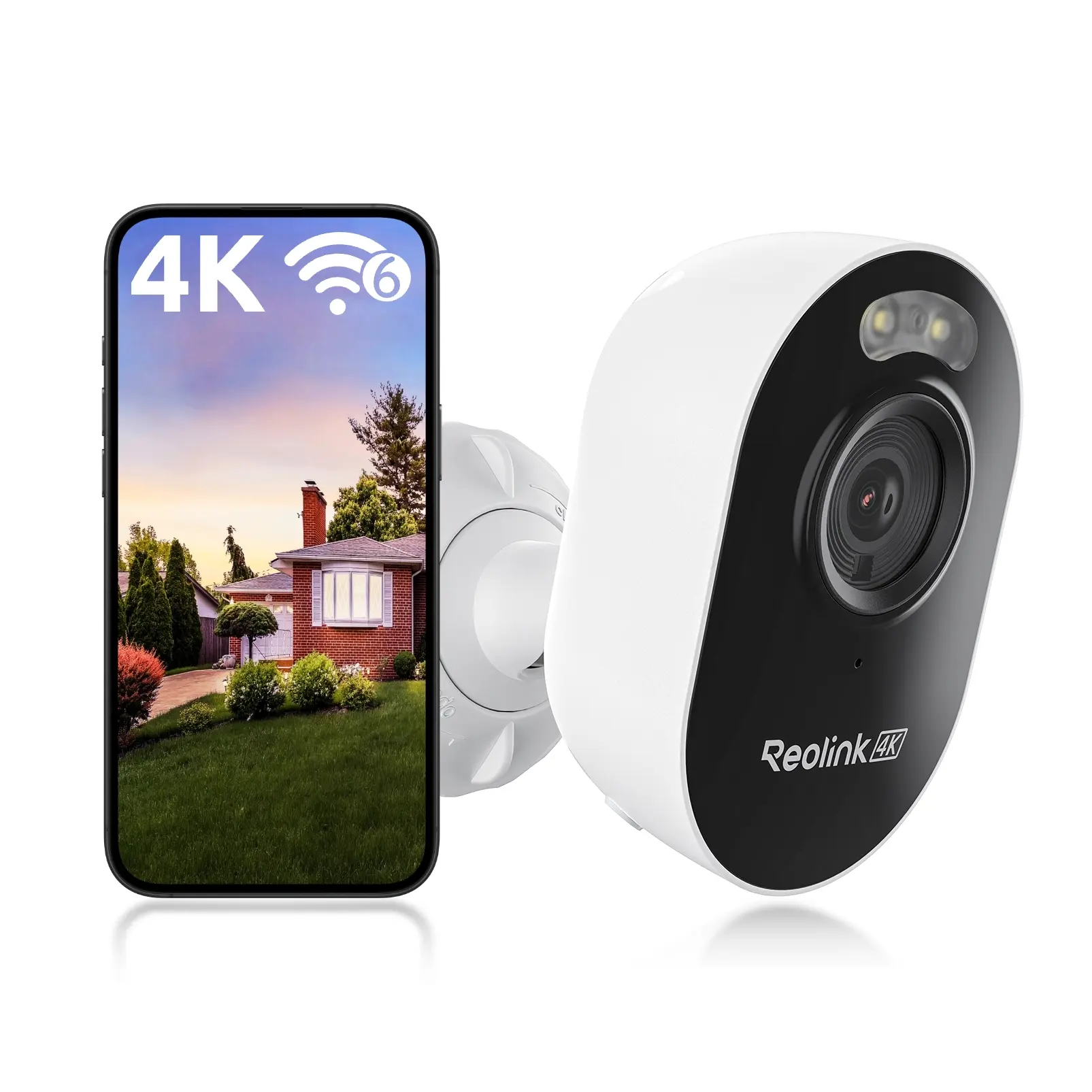 Reolink Lumus Pro 4K 8MP Plug-in Wi-Fi Outdoor Security Camera, Spotlight Night Vision, Smart Detection, F1.6 Super Aperture