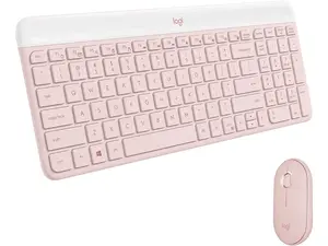Logitech MK470 Slim MK470 Rose USB RFLogitech MK470 Slim MK470 Rose Wireless Keyboards and Mouse Combo Wireless Slim Keyboards
