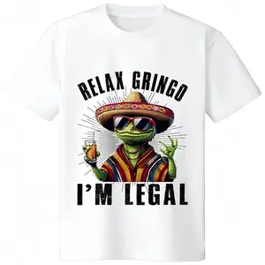 🐉[Graphic Tee]"Gringo I'm Legal Mexican Lizard Funny T-Shirt"| Cotton Short Sleeve Graphic Tee| Hilarious Humor Shirt for Men & Women| Unique Mexican Lizard Design| Casual Streetwear| Unisex Shirt| Perfect Gift for Fans of Mexican Culture