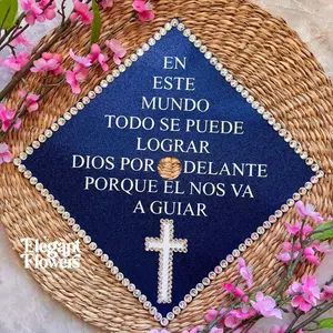 Custom Men's Graduation Cap with Customizable Message - Festive Party Hats Accessories