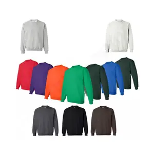 Gildan Men's Sweatshirt Heavy Blend Crewneck Fleece 18000 Menswear Sweaters Tops Long Sleeve Round Neck Classic Cotton