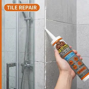 Transparent Silicone Adhesive, Strong Adhesive, Glass-Specific Sealant, Waterproof Sealant, Anti-Yellowing, Highly Flexible, Ideal for DIY Home Renovation, Aquarium Repair, Window Sealing