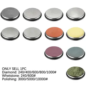 Professional Diamond Sharpening Stone Set, Kitchenware, 240-1500 Grit, Portable Detachable Plate, Non-Slip Pad, Ideal for Outdoor Camping, Indoor & Home Kitchen