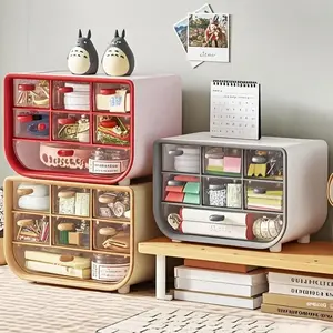 Desktop Storage Box, Multi-Grid Large Capacity Organizer, Office Supplies Holder, Bedroom Living Room Desk Accessories, Stationery Storage Organizer, Desk Organizer TidyGift