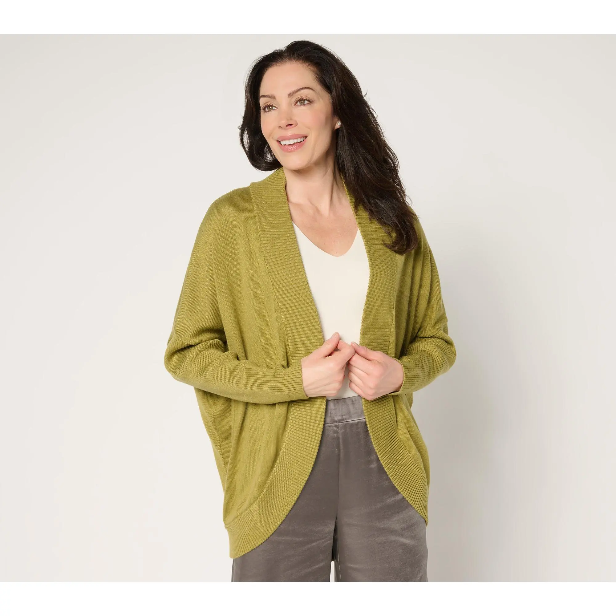 by Stacy London Draped Cocoon Cardigan
