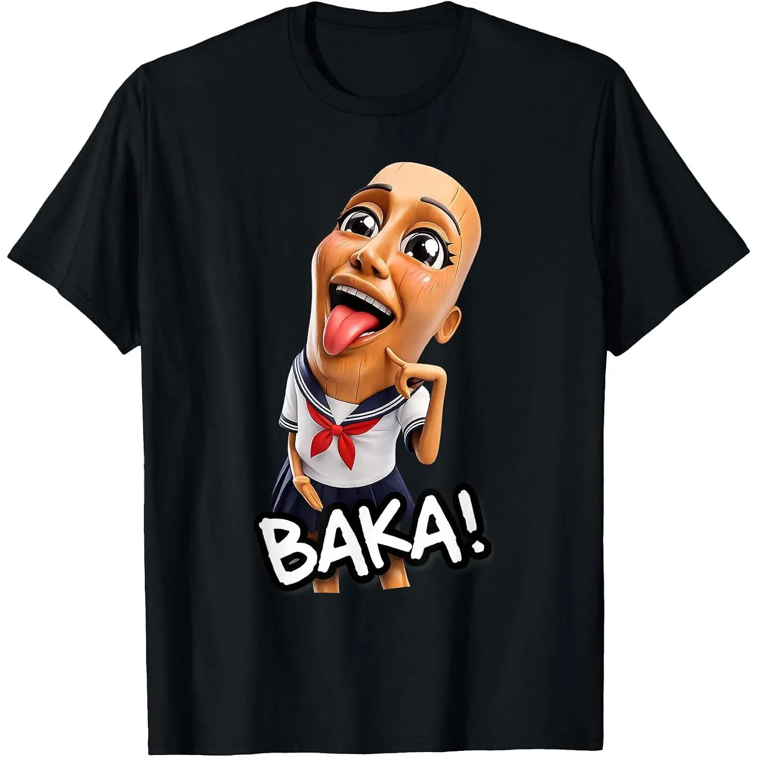 Baka Tung Tung Sahur Funny Anime Brainrot Meme T-Shirt Women Men Unisex Cotton Clothing Streetwear