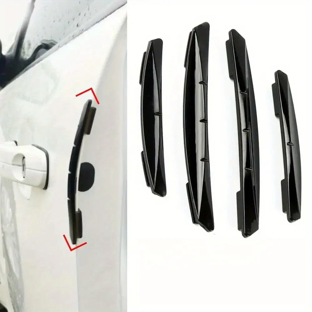 4-Piece Car Door Bumper Strips, Door Frame Protection Bars, Scratch-Resistant Decorative Strips, Car Door Impact Guards, Car Door Edge Guards, Automotive Accessories, Vehicle Accessories