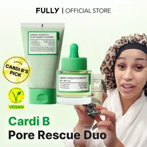 [FULLY Official Shop] Green Tomato Basic Pore Care Routine Bundle(Clay Mask Cleanser + Serum) Cleansing Skincare