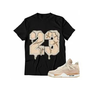 Unisex Shirt Match Jordan 4 "Shimmer" sneaker, Number 23 tee