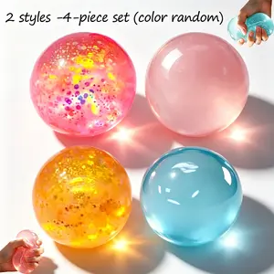 4-Piece Soft Play-Doh Set, Colorful Solid Slow-Rise Squishy Toy, Stress Relief Plush Toy, Ideal Gift for Kids & Adults, Random Colors, Squishy Stress Ball