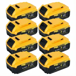 8.0Ah Lithium Battery Replacement for Dewalt 20V Battery Lithium-ion MAXa Series dewalt batteries Compatible with DeWalt Cordless Power Tools