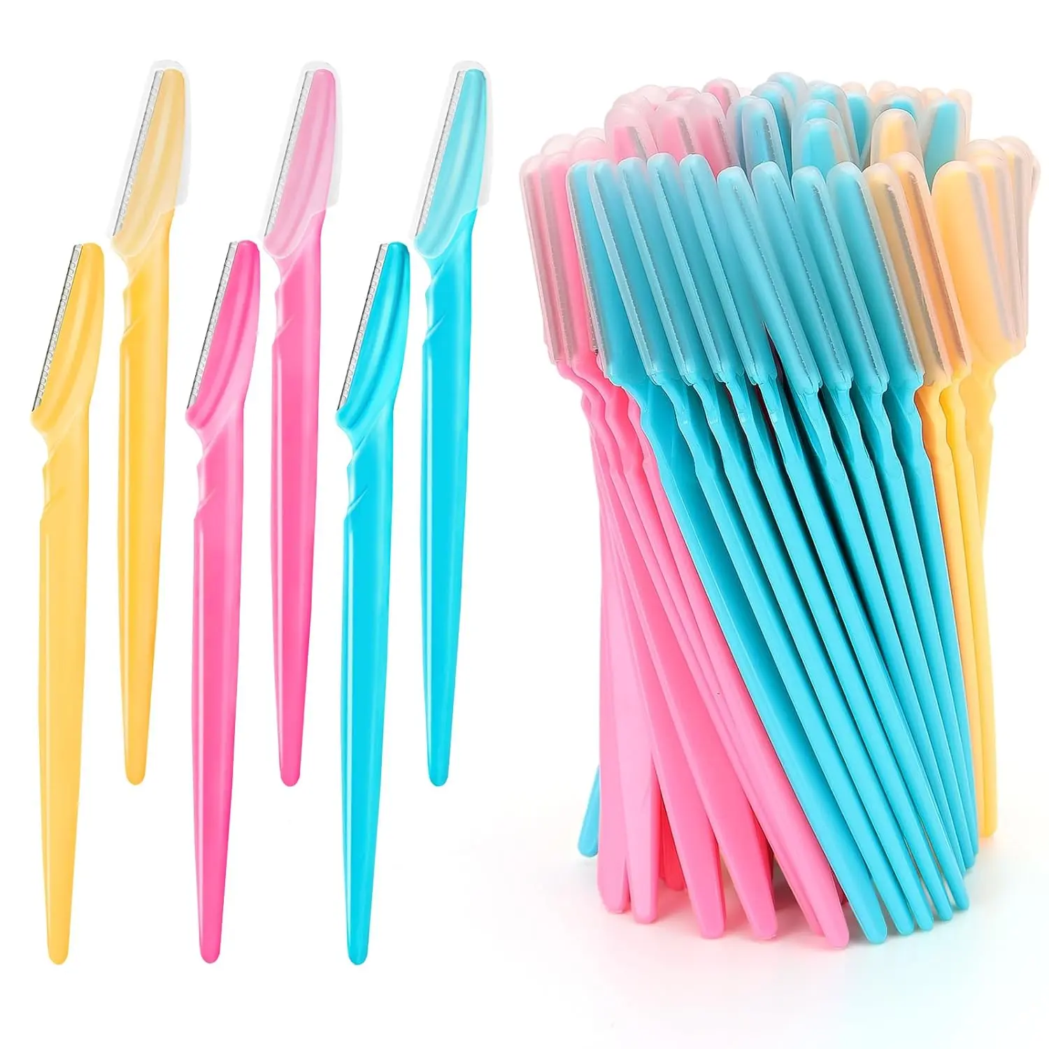 12pcs Mustache trimmer Eyebrow Razors - Perfect for Shaping, Trimming & Dermaplaning