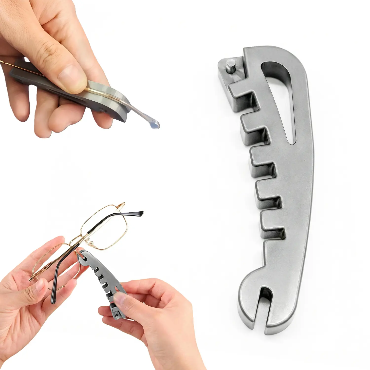 ISEMENA Eyeglass Adjustment Tools,All-in-One Eye Glass Adjustment Glasses Tightening Tools,Glasses Frame Nose Pad Adjustment Multi-Tool,Professional Optician Tool for DIY Glasses Repair