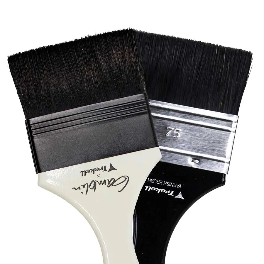 Trekell Artist Varnish Brushes - Premium Natural & Synthetic Bristles | Ergonomic Handles