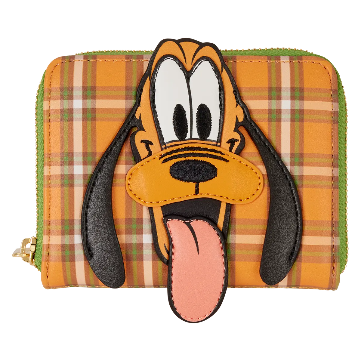 Pluto 95th Anniversary Plaid Zip Around Wallet