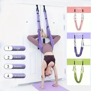 Extra-Long Premium Elastic Yoga Stretching Rope with Foam Handles, Full-Body Stretch Tool for Home Gym Use, Boost Flexibility Strengthen Muscles & Enhance Posture