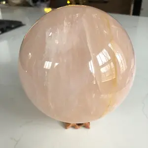 Extra Large 5.87lbs Rose Quartz Sphere - Crystal Ball