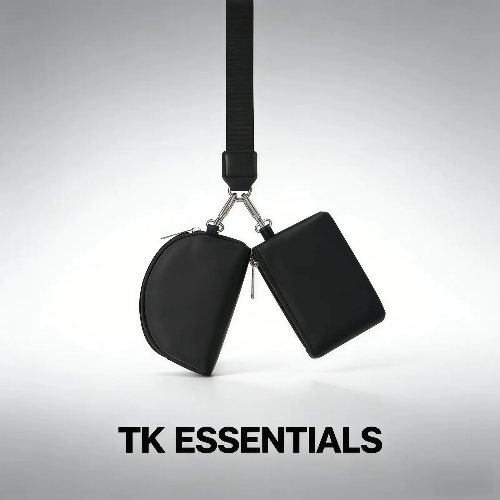 Daily Use Purse, Commuter Purse, Fashion Purses, Compact sleek minimalist wristlet pouch. Dual pockets store small daily items, lightweight portable leather clutch. Ideal for campus, commuting and casual outings, stylish and practical.