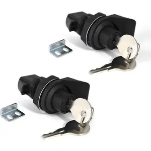 2Pcs Push Button Latch Locks Replacement for Boat Tool Box and Electronic Glove Box