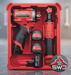 Milwaukee Compatible M12 Gen 2 Impact Wrench & Ratchet Storage Insert for Packout Compact Organizer 48-22-8435