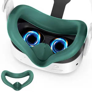 VR Silicone Face Pad Cover for Meta Quest 3S, 1 Count VR Face Pad Mask, Washable VR Face Protective Pad, Console Accessories for Quest 3S, Electronic Gadgets