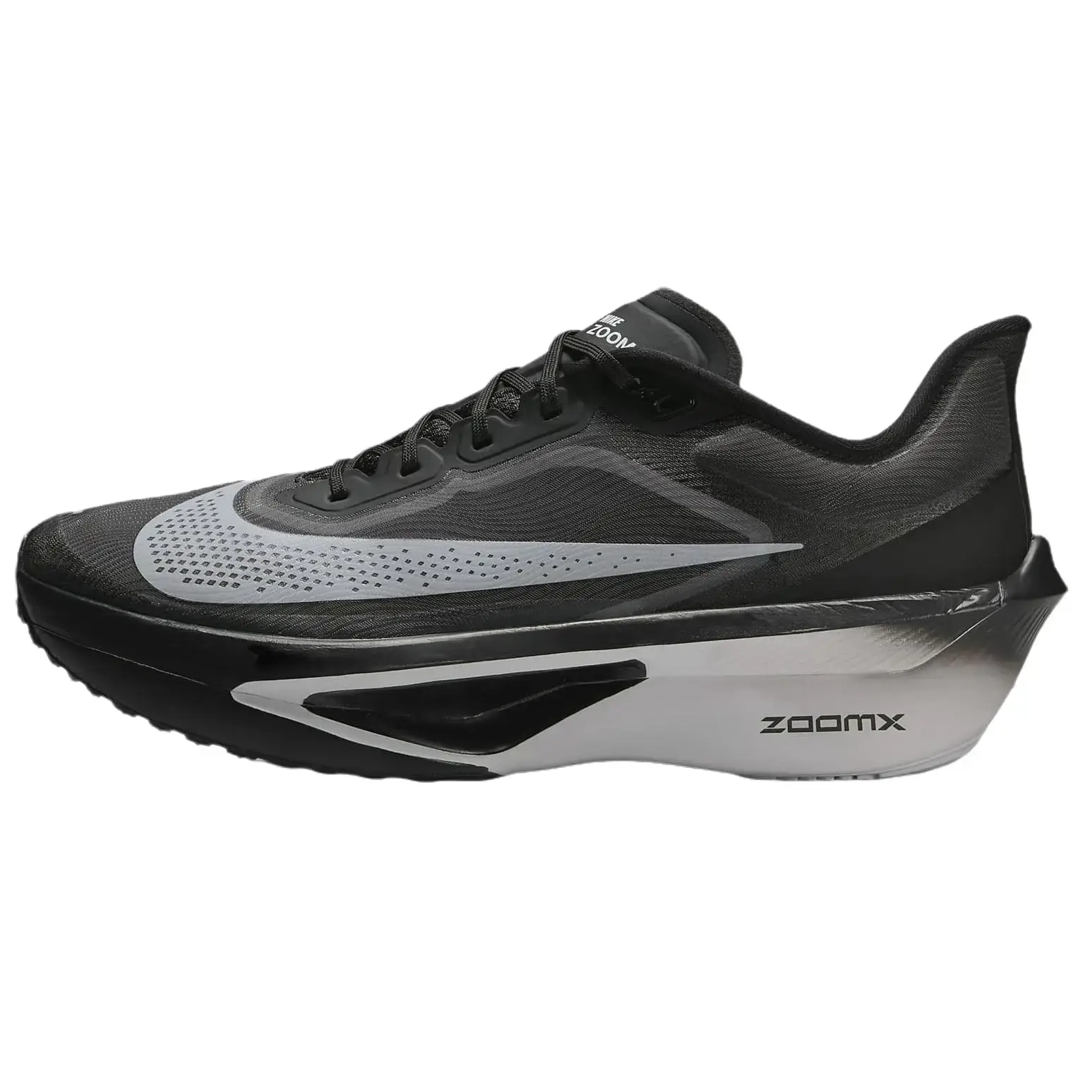 Nike Zoom Fly 6 'Black Light Smoke Grey' Men's Running Shoes - Lightweight, Breathable, ZoomX Foam Cushioning for All-Season Training, Race Day, Running Trainers, Athletic Running Shoes, Cushioned Running Shoes