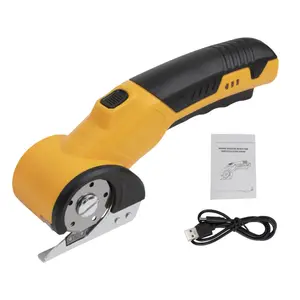 Rechargeable Cordless Electric Scissors, One-Touch Rotary Cutter with LED Light, Safety Lock for Cardboard, Boxes & Household Cutting outdoorfun