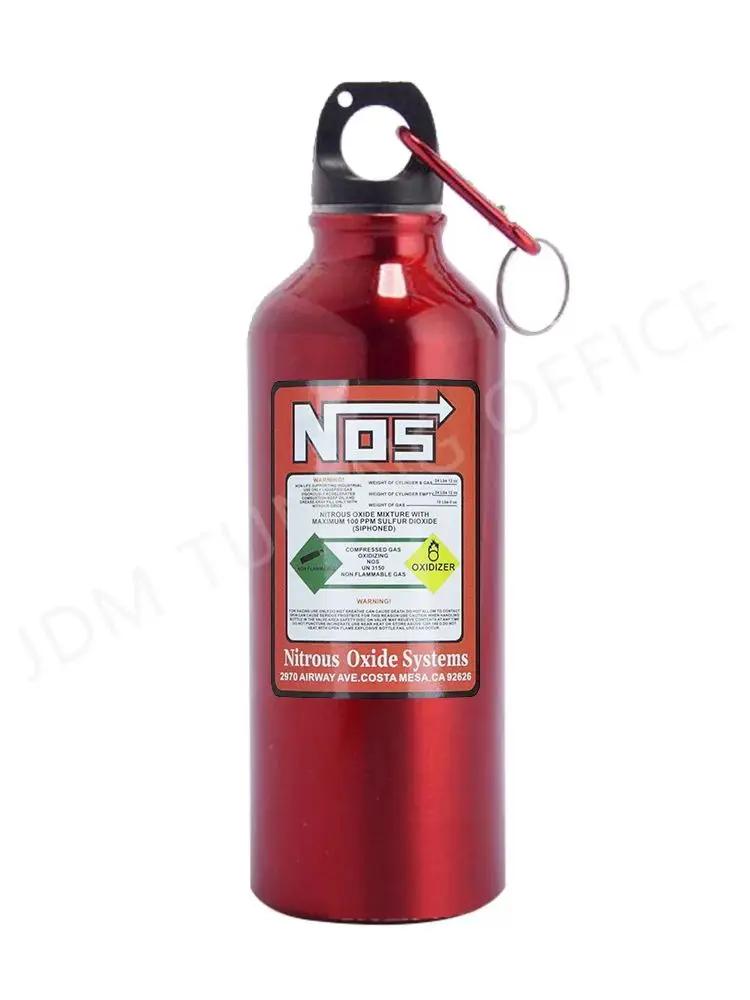 JDM Single Lay Aluminum 500ml NOS Bottle Styling Car Insulation Cup Kettle Travel Sports Style Bottle Water Cup