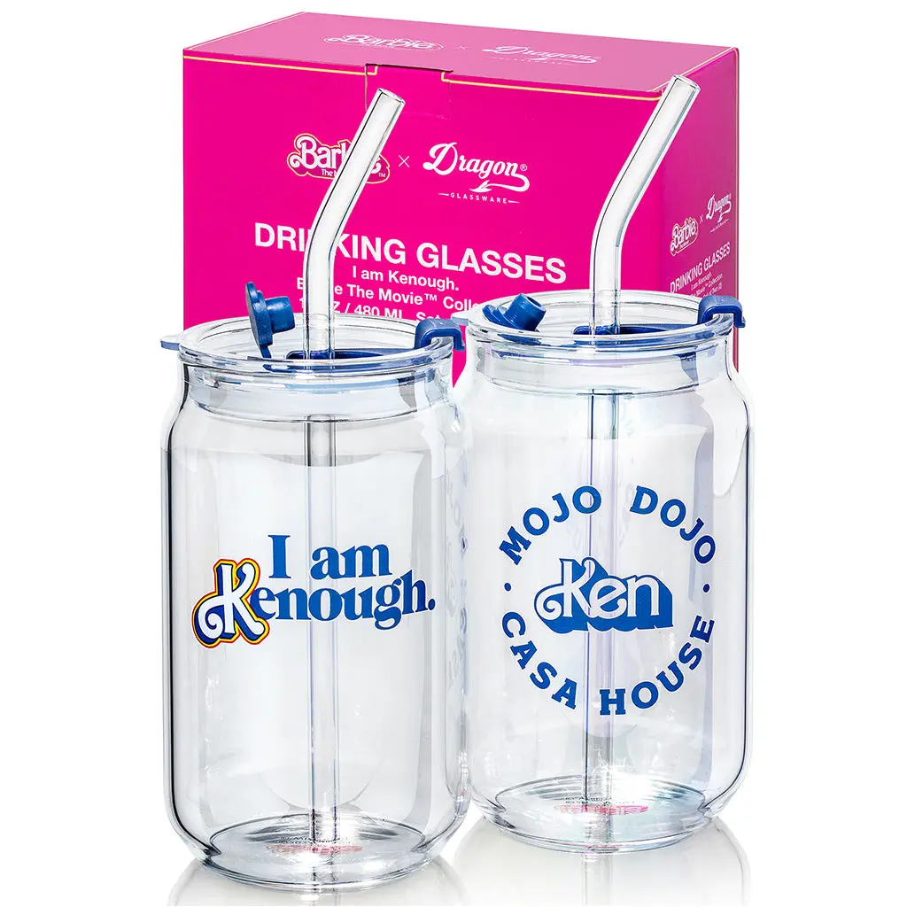 Barbie™ The Movie x Dragon Glassware® I'm Just Ken™ Drinking Glasses Coffee Cup