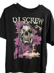DJ Screw Tour Heavy Cotton Black Unisex Classic Shirt