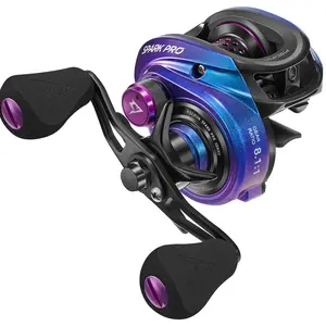 Piscifun Spark Pro Baitcasting Reel Fishing Reel with Chameleon Paint Dazzling Colorful Appearance Excellent Stability Compact Styling High Strength Wear and Corrosion Resistance Magnetic Brake System for Precise Control