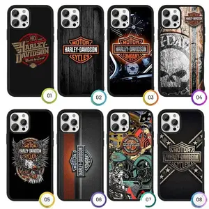Motorcycle Harley Vibes Skull Wings Flames Phone Case Protection, Shockproof For IPhone 17-12, Pro Max, Pro Plus, and Samsung S25 24 23 Safety Case