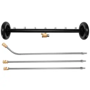 Tool Daily Dual-Function Undercarriage Cleaner, 24 Inch, Water Broom for Pressure Washer with 7 Nozzles, Under Car Washer Attachment, 3 Pcs Extension Wand, 4000 PSI