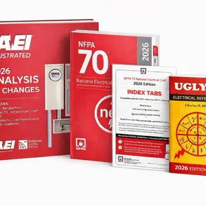 NFPA 70 2026 National Electrical Code Electrician Bundle - NEC 2026 Codebook with Uglys Electrical References & 2026 Analysis of Changes