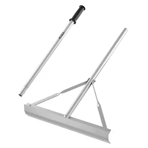 VEVOR Landscape Rake, 60 inch Handle 20 inch Wide Head, Large Heavy Duty Aluminum Landscaping Level, Asphalt Rake Tool for Asphalt & Land Leveling, Concrete Paving, Sand Flattening, No Teeth