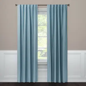50"x95" Blackout Aruba Window Curtain Panel Blue - Threshold: Recycled Polyester, Traditional Style, OEKO-TEX Certified