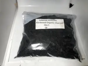 Organic Charcoal for plants and terrariums and aquariums 2 Quart Bag